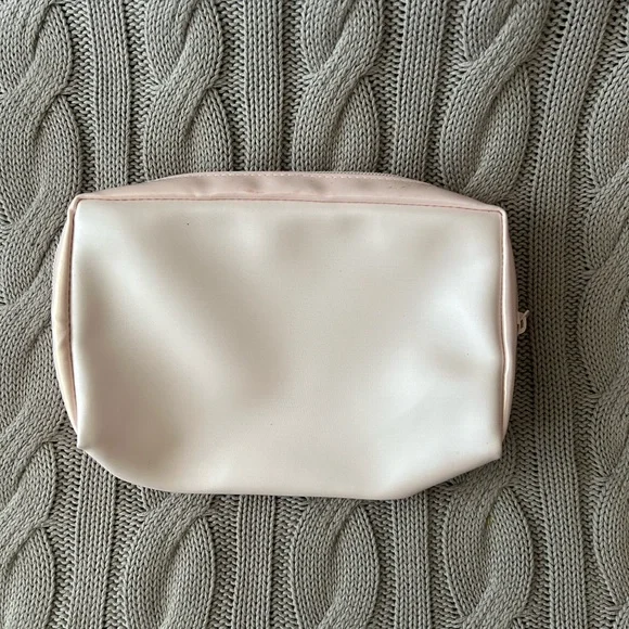 Dior Pink and White Cosmetic Bag with Gold Accent - Picture 4 of 4